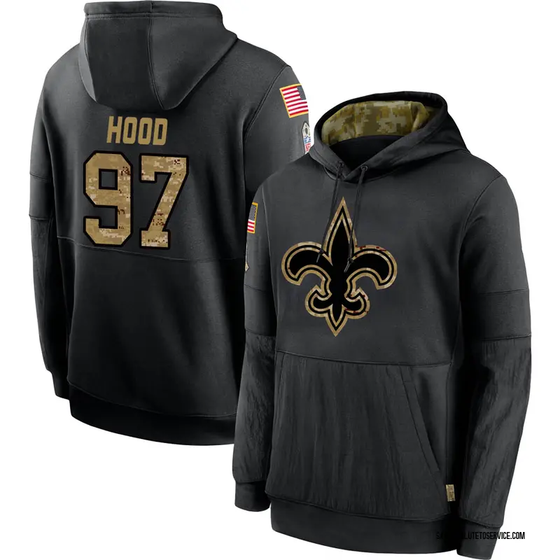 Youth Ziggy Hood New Orleans Saints Black 2020 Salute to Service ...