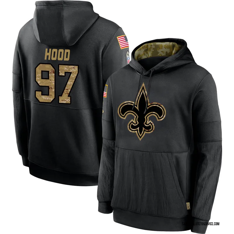 Youth Ziggy Hood New Orleans Saints Black 2020 Salute to Service ...